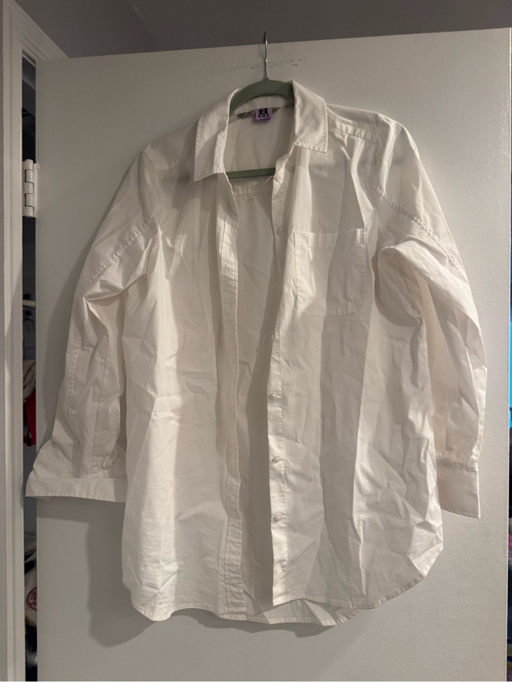 Athleta Classic White Button-Up Shirt – Women's Medium